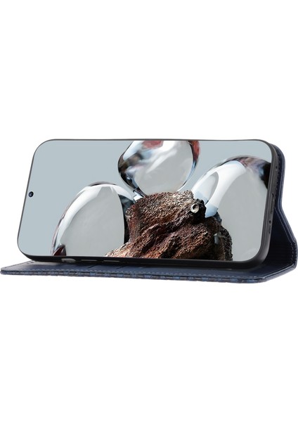 Xiaomi Için Poco M4 Pro 4g Baskılı Rhombus Desen Buzağı Dokusu Pu Deri Kılıf Anti-Drop Stand Cüzdan Kapağı Strap-Mavi (Yurt Dışından) fiyatları