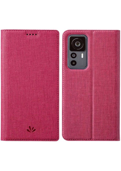 Xiaomi 12T 5g/redmi K50 Ultra 5g Için Şok Geçirmez Telefon Kılıfı, Pu Deri Flip Manyetik Kapatma Telefon Kapak Standı Kart Tutucu Ros (Yurt Dışından)