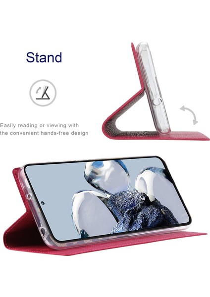 Xiaomi 12T 5g/redmi K50 Ultra 5g Için Şok Geçirmez Telefon Kılıfı, Pu Deri Flip Manyetik Kapatma Telefon Kapak Standı Kart Tutucu Ros (Yurt Dışından) fiyatları