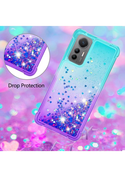 Xiaomi Için Yb Quicksand 12 Lite 5g Yumuşak Tpu Arka Kapak Anti-Drop Gradyan Çabuk ve Akıcı Sıvı Dekor Kabuk Sky Mavi/mor (Yurt Dışından) fırsatları