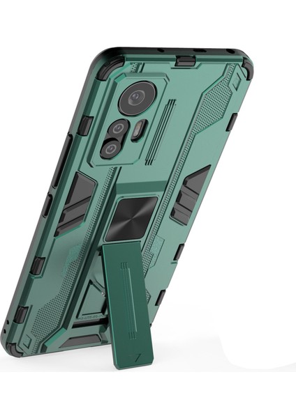 Xiaomi Için 12 Lite 5g Anti-Fall Heavy Hasta Hard Pc Yumuşak Tpu Sağlam Hibrit Kılıf Kickstand Fonksiyon Anti-Çizelge Geri Kapak Yeşilleri (Yurt Dışından) fırsatları