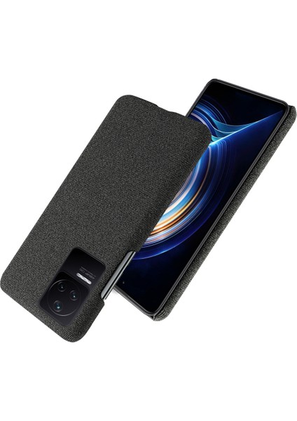 Xiaomi Poco F4 5g/redmi K40S 5g Düz Renkli Bez Kaplamalı Sert Pc Kılıf Anti-Drop Koruyucu Telefon Kapak Black (Yurt Dışından) fiyatları