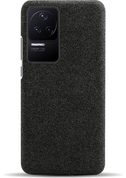 Xiaomi Poco F4 5g/redmi K40S 5g Düz Renkli Bez Kaplamalı Sert Pc Kılıf Anti-Drop Koruyucu Telefon Kapak Black (Yurt Dışından) modelleri