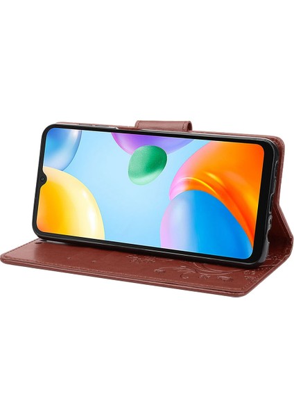 Xiaomi Redmi Için 10C Kelebek Çiçeği Baskılı Folio Flip Pu Deri Kılıf Stand Cüzdan Kapak Kılıfı (Yurt Dışından) modelleri