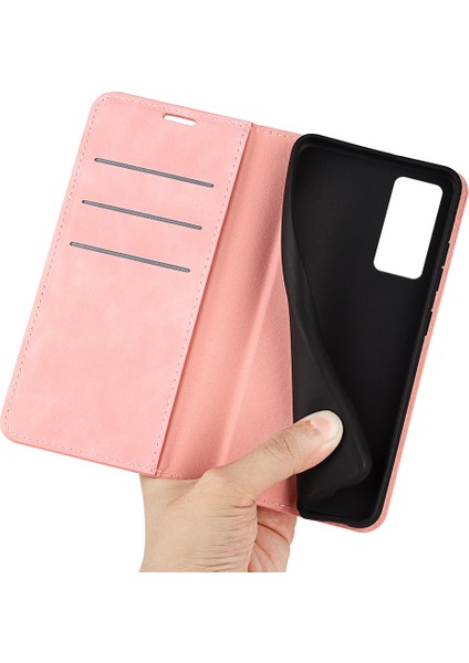 Xiaomi Için 12 Lite Cilt Dokunuş Hissi Folio Flip Pu Deri+Tpu Çift Katman Koruma Telefon Kasası Standı Cüzdan Stili Kabuk Pembe (Yurt Dışından) fiyatları