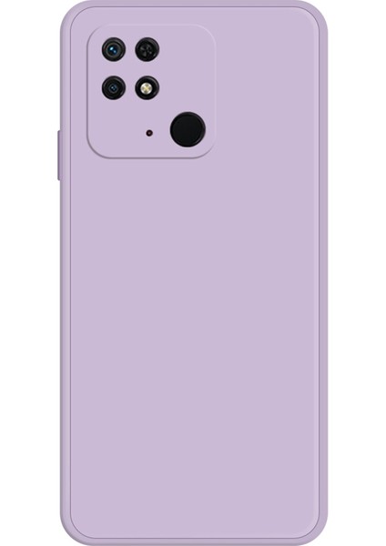 Xiaomi Redmi 10C 4g Düz Kenarlı Ka Tpu Telefon Geri Kılıf Mikrofiber Astar Çizelge Anti-Dalgalı Anti-Drop Kapak Morası (Yurt Dışından)