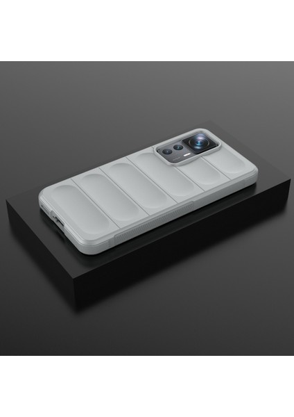 Xiaomi 12T Pro 5g Sağlam Tpu Telefon Kapağı Damla Geçirmez Koruyucu Vaka Işığı Gri (Yurt Dışından)