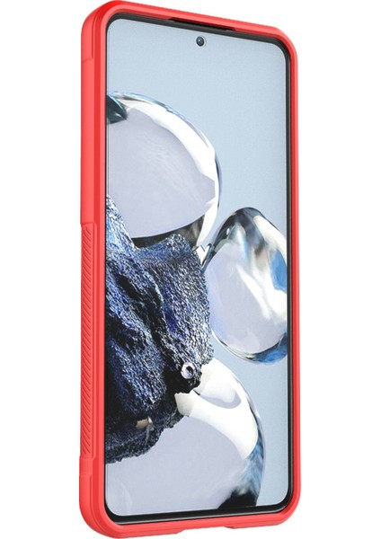 Xiaomi 12T Pro 5g Sağlam Tpu Telefon Kapağı Damla Geçirmez Koruyucu Kasa-Kırmızısı Için (Yurt Dışından)