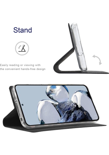 Xiaomi 12T Pro 5g Için Şok Geçirmez Telefon Kapağı, Pu Deri Otomatik Kapanış Manyetik Telefon Kılıf Kart Tutucu Stand-Black (Yurt Dışından) fiyatları