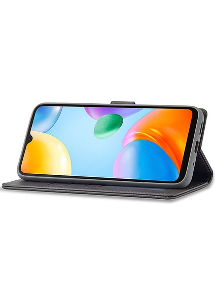 Xiaomi Redmi 10C Koruyucu Kabuk Için, Dokulu Pu Deri Manyetik Toka Cüzdanlı Telefon Kasası Standı-Grey (Yurt Dışından) fiyatları