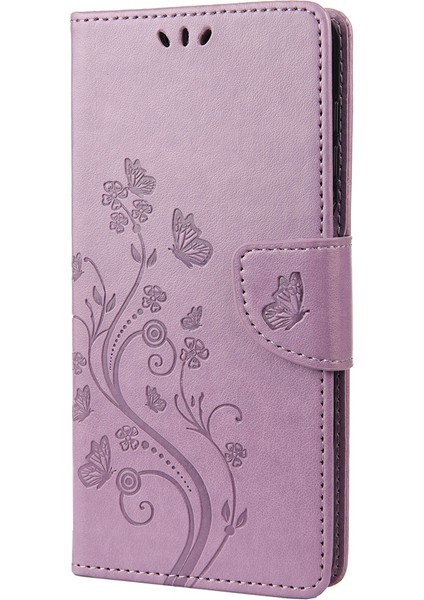Xiaomi Redmi Için 10C Kelebek Çiçeği Baskılı Folio Flip Pu Deri Kılıf Stand Cüzdan Kapak Light Mor (Yurt Dışından) indirimleri