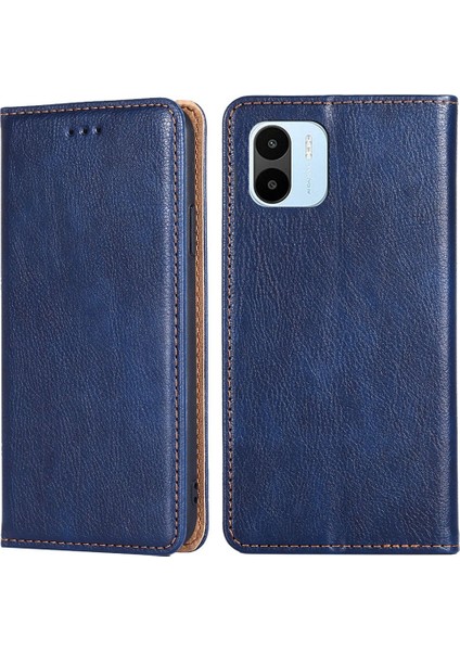 Xiaomi Için Redmi A1 4g/a2 4g Pu Deri Manyetik Otomatik Kapanış Telefon Kılıfı Stand Koruyucu Kapak Mavisi (Yurt Dışından)