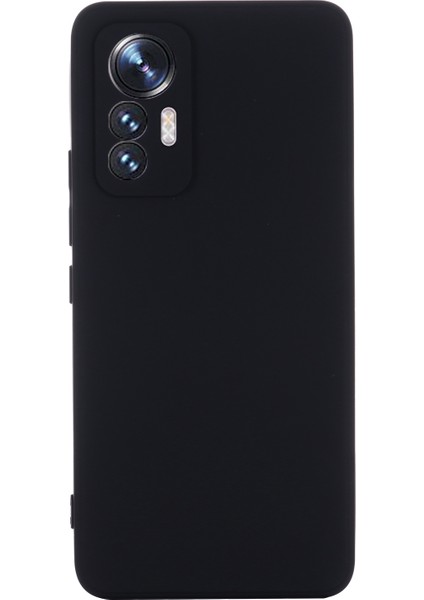 Xiaomi Için 12 Lite 5g Damla Geçirmez Sıvı Silikon Telefon Kılıfı Yumuşak Çizgiye Karşı Çizgiye Karşı Koşul Kesimleri Strap-Black ile (Yurt Dışından) modelleri