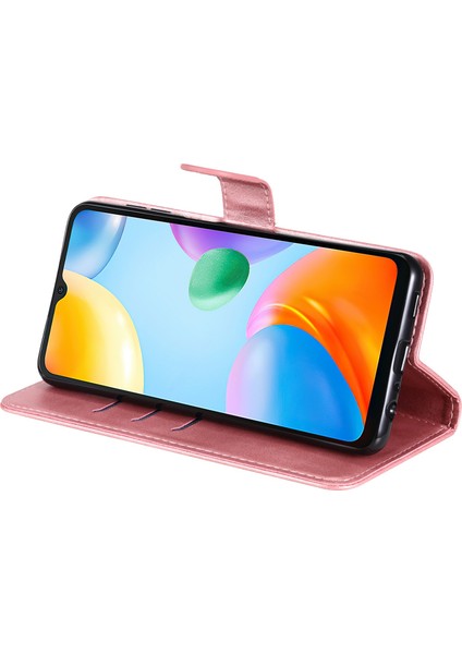 Xiaomi Için Redmi 10C/REDMI 10 (Hindistan) Fermuarı Cep Deri Cüzdan Kılıfı Manyetik Kapanma Stand Şok Geçirmez Koruyucu Flip Cover Gold (Yurt Dışından) fırsatları