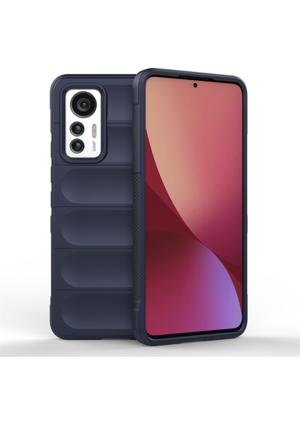 Xiaomi Için 12 Lite 5g Anti-Çizelge Yumuşak Tpu Damla Geçirmez Cep Telefonu Koruyucu Kapak-Dark Mavi (Yurt Dışından)