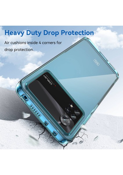 Xiaomi Poco X4 Pro 5g Sabit Akrilik Yumuşak Tpu Kasası Bağımsız Düğmeler-Tövbe-Tövbe ile Şeffaf Telefon Kapağı (Yurt Dışından) modelleri