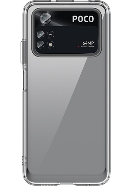 Xiaomi Poco M4 Pro 4g Anti-Drop Şeffaf Arka Kasa Hibrid Akrilik+Tpu Telefon Kapağı Bağımsız Düğmeler-Şeffaf (Yurt Dışından)