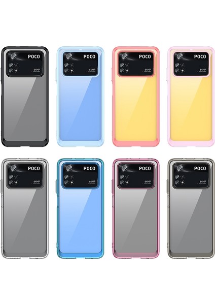 Xiaomi Poco M4 Pro 4g Anti-Drop Şeffaf Arka Kasa Hibrid Akrilik+Tpu Telefon Kapağı Bağımsız Düğmeler-Şeffaf (Yurt Dışından) modelleri