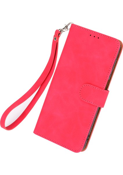 Xiaomi Için Poco C40 4g Pu Deri Deri Touch Duygu Stand Telefon Kılıfı Folio Flip Cüzdan Manyetik Toka Kapak-Rose (Yurt Dışından)