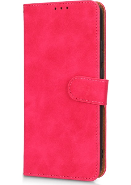 Xiaomi Için Poco C40 4g Pu Deri Deri Touch Duygu Stand Telefon Kılıfı Folio Flip Cüzdan Manyetik Toka Kapak-Rose (Yurt Dışından)