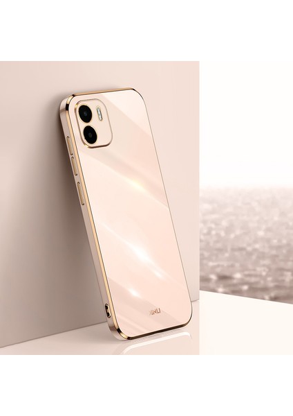 Xiaomi Redmi A1 4g/a2 4g Için Xinli Elektrapan Altın Edge Telefon Kılıfı, Toz Geçirmez Tpu Telefon Kapak Pembe (Yurt Dışından) indirimleri