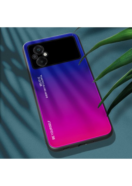 Xiaomi Poco M5 Için 4g Renk Gradyan Telefon Kılıfı Yumuşak Tpu Sınır Temperli Cam+Pc Arka Kapak Damla Dayanıklı Kapak Mavisi / Gül (Yurt Dışından) indirimleri