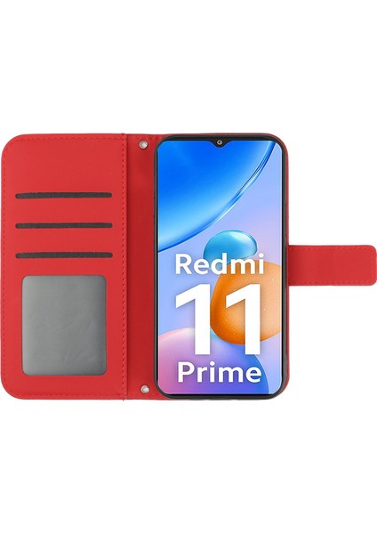 Xiaomi Redmi Için 11 Prime 4g HT04 Ayçiçeği Baskalı Flip Shell, Pu Deri Cüzdan Kılıfı Stand Fonksiyon Cilt Dokun (Yurt Dışından) modelleri
