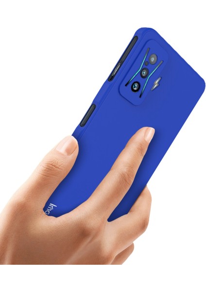 Xiaomi Poco F4 Gt/redmı K50 Oyun, Şok Geçirmez Yumuşak Tpu Kapak-Mavi Için Düz Kenar Telefon Kasası (Yurt Dışından)