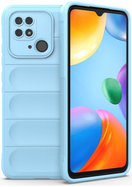 Xiaomi Redmi Için 10C Damla Dirençli Tpu Telefon Koruyucu Kılıf Anti-Çizgiye Karşı Koruyucu Arka Telefon Kapak Baby Blue (Yurt Dışından)