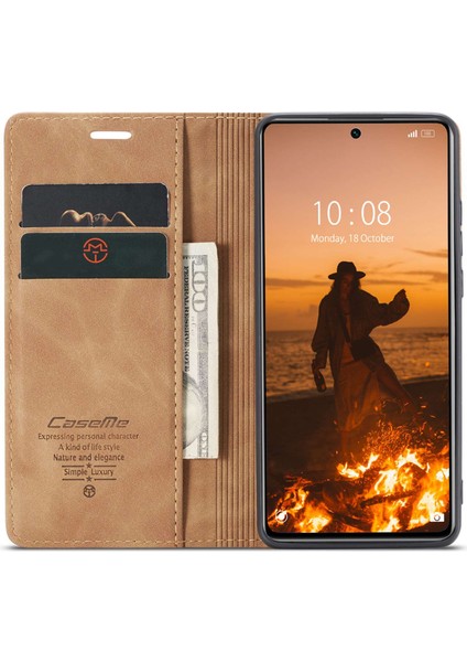 Xiaomi Için 12 Lite 5g Pu Deri Cüzdan Kılıfı Manyetik Otomatik Absorbed Stand Telefon Vaka-Brown (Yurt Dışından) fiyatları