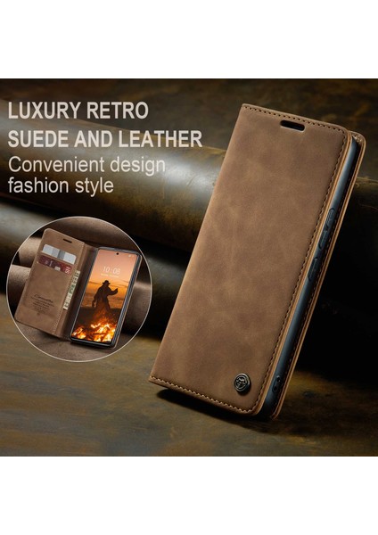 Xiaomi Için 12 Lite 5g Pu Deri Cüzdan Kılıfı Manyetik Otomatik Absorbed Stand Telefon Vaka-Brown (Yurt Dışından) fırsatları