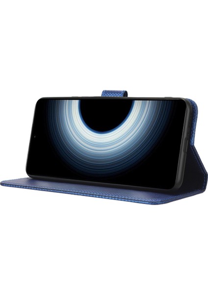 Xiaomi 12T 5g/redmi K50 Ultra 5G/12T Pro 5g Elmas Doku Tam Koruma Pu Deri Stand Kılıfı Cüzdan Telefon Kapak Mavisi (Yurt Dışından) modelleri