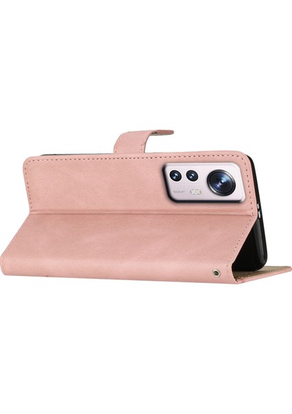 Xiaomi 12 Lite 5g Için Damla Geçirmez Telefon Kılıfı, Çizgiler Basılı Flip Cüzdan Stand Kılıfı Çılgın At Dokusu Pu Derek Kapak Strap-Rose Altın (Yurt Dışından) indirimleri