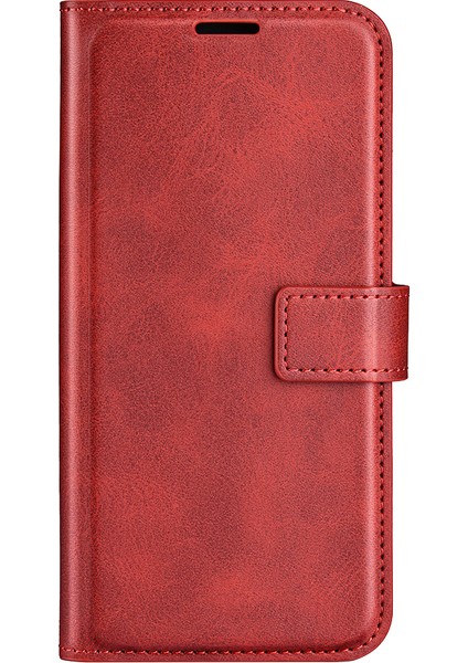 Xiaomi Için Redmi Note 11E 5g/redmi 10 5g/redmi 10 Prime+ 5g Dokulu Pu Deri Kapak Standı Özellik Manyetik Kapatma Şok Geçirmez Flip Cüzdan Kılıf Kırmızısı (Yurt Dışından) fiyatları