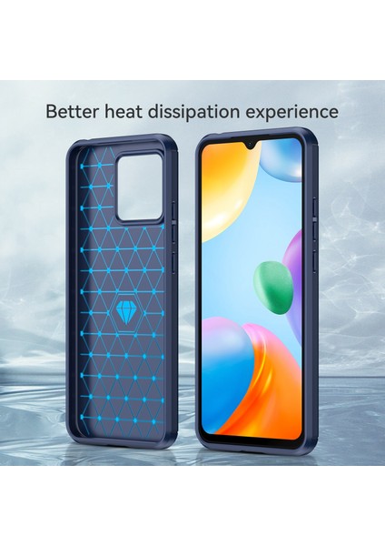 Xiaomi Redmi Için 10C Karbon Fiber Doku Fırçalanmış Yüzey 1.8mm Tpu Arka Kapak Cep Telefonu Kasası Mavisi (Yurt Dışından) indirimleri