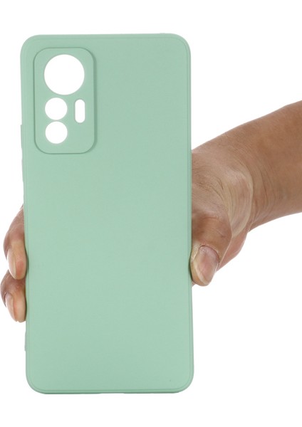 Xiaomi Için 12 Lite 5g Damla Geçirmez Sıvı Silikon Telefon Kılıfı Yumuşak Çizgiye Karşı Çizgiye Karşı Kesik Kesme Kabuğu Strap-Green ile (Yurt Dışından) indirimleri