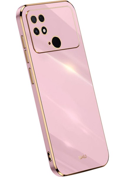 Xiaomi Poco C40 4g Için Xinli Tpu Telefon Kılıfı, Fall Anti-Fall Elektrokaplatma Arka Kabuk Tam Kamera Lens Koruma Kapak Morası (Yurt Dışından)
