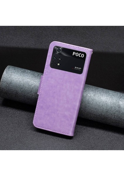 Xiaomi Için Poco M4 Pro 4g Bf Baskı Deseni Iyi Korunmuş Kelebekler Baskı Stand Kılıfı Cüzdan Tarzı Deri Telefon Kapak-Moral (Yurt Dışından) indirimleri