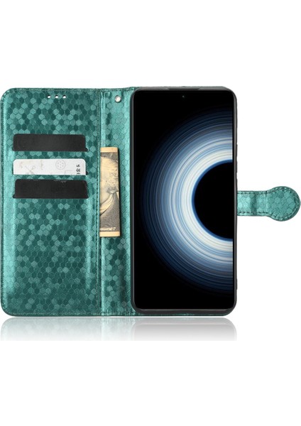 Xiaomi 12T 5g/redmi K50 Ultra 5g Için Çizgiye Dönüşüm Anti Cep Telefonu Kılıfı, Pu Deri Dot Desen Baskılı Stand Telefon Cüzdan Kapağı Strap-Yeşili (Yurt Dışından) fiyatları
