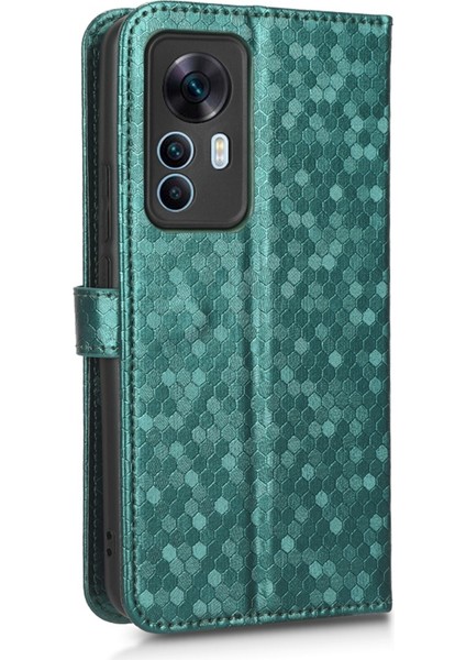 Xiaomi 12T 5g/redmi K50 Ultra 5g Için Çizgiye Dönüşüm Anti Cep Telefonu Kılıfı, Pu Deri Dot Desen Baskılı Stand Telefon Cüzdan Kapağı Strap-Yeşili (Yurt Dışından) indirimleri