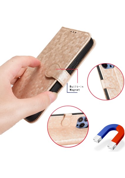 Xiaomi 12T Pro 5g Dot Desen Için Baskılı Pu Deri Telefon Kılıfı Stand Cüzdan Manyetik Damla Damlı Flip Folio Telefon Kapağı Strap-Black (Yurt Dışından)