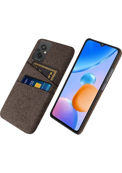 Xiaomi Redmi Için 11 Prime 4g Bez Doku Çift Kart Yuvaları Telefon Kılıf Anti-Çizik Sabit Pc Koruyucu Kapak Kılıfı (Yurt Dışından)