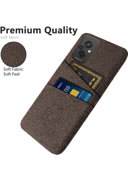 Xiaomi Redmi Için 11 Prime 4g Bez Doku Çift Kart Yuvaları Telefon Kılıf Anti-Çizik Sabit Pc Koruyucu Kapak Kılıfı (Yurt Dışından)