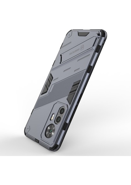 Xiaomi Redmi K50 Için Ultra 5G/12T 5g Pc+Tpu Hibrid Telefon Kılıfı Kickstand-Dark Blue ile Çizgiye Döküm Anti-Çizgiye Dönüş (Yurt Dışından) fırsatları
