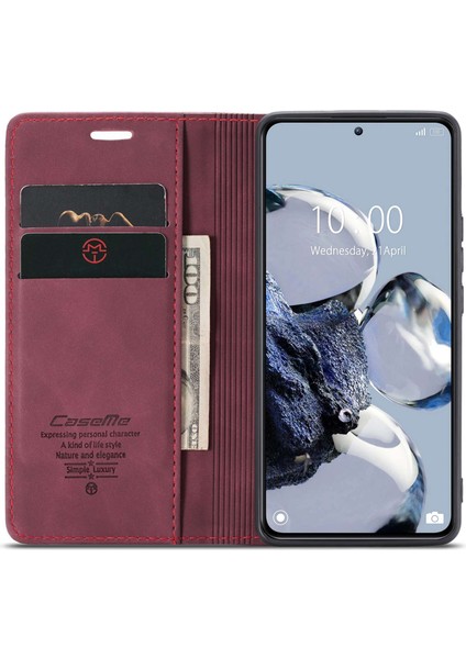 Xiaomi 12T 5G/12T Pro 5g/redmi K50 Ultra 5g Pu Deri Deri Cüzdan Kılıfı Manyetik Otomatik Absorbed Stand Telefon Kılıfı (Yurt Dışından) fiyatları