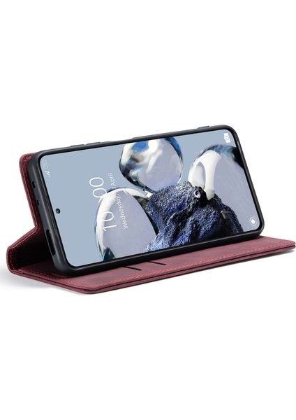 Xiaomi 12T 5G/12T Pro 5g/redmi K50 Ultra 5g Pu Deri Deri Cüzdan Kılıfı Manyetik Otomatik Absorbed Stand Telefon Kılıfı (Yurt Dışından) modelleri