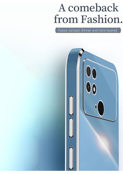 Xiaomi Poco C40 4g Için Xinli Tpu Telefon Kılıfı, Fall Anti-Fall Elektrokaplatma Arka Kabuk Tam Kamera Lens Koruma Kapak Black (Yurt Dışından)