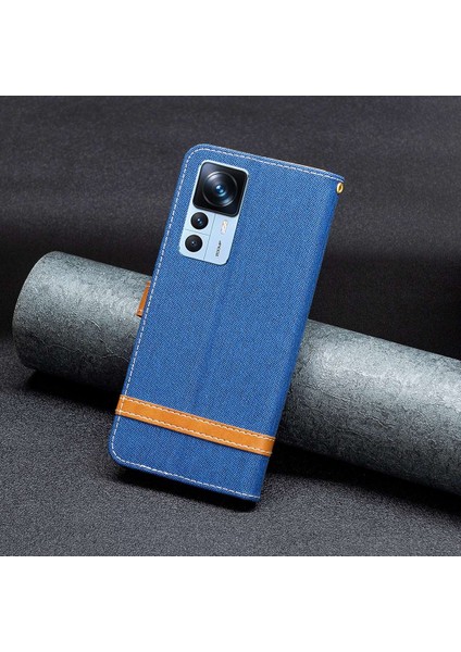 Xiaomi 12T 5g/redmi K50 Ultra 5G/12T Pro 5g Kot Pus Doku Pu Deri Deri Stand Cüzdan Kılıfı Birleştirme Manyetik Toka Telefon Kapak Sapfire (Yurt Dışından) indirimleri