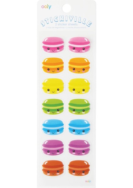 Ooly Stickiville Çıkartmalar - Happy Macarons