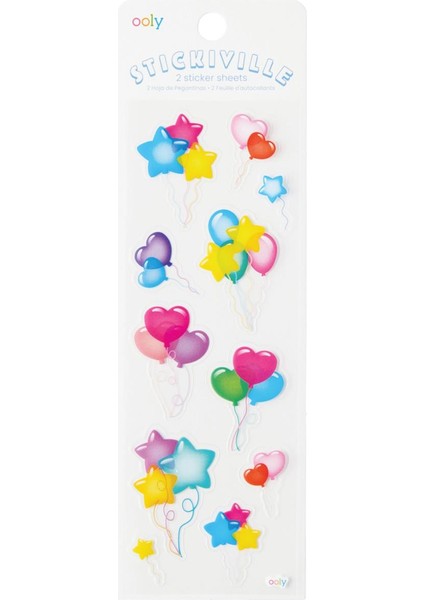 Ooly Stickiville Çıkartmalar - Shaped Balloons